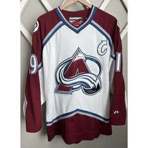 Vintage Pro Player Colorado Avalanche Joe Sakic #19 Men's L NHL Hockey Jersey